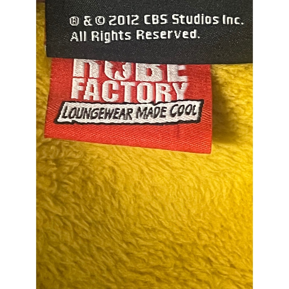 Star Trek Captain Kirk Command Gold Fleece Bathrobe Robe Robe Factory One Size - Picture 8 of 12